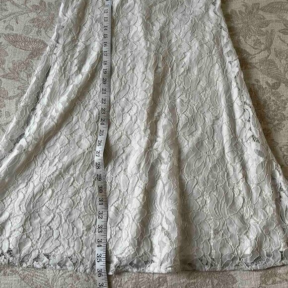 Tommy Hilfiger Lace Overlay Floral Dress in White  Size 4 - Picture 11 of 11